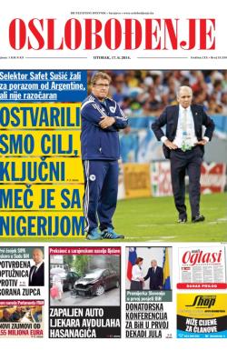 Oslobođenje - broj 24.259, 17. jun 2014.