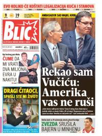 Blic - broj 6736, 13. nov 2015.