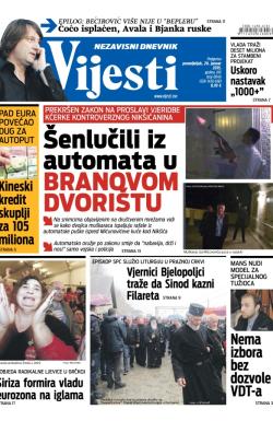 Vijesti - broj 6046, 26. jan 2015.