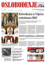 Oslobođenje - broj 26249, 25. dec 2019.