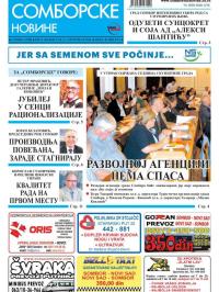 Somborske novine - broj 3246, 9. sep 2016.