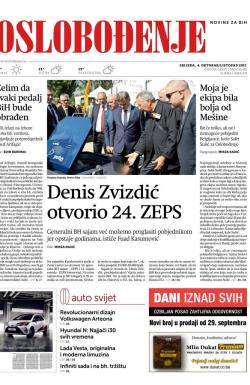 Oslobođenje - broj 25452, 4. okt 2017.