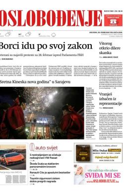 Oslobođenje - broj 25946, 20. feb 2019.