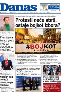Danas - broj 8158, 30. jan 2020.
