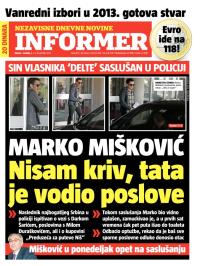 Informer - broj 183, 8. dec 2012.