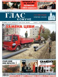 Novi glas komune, Apatin - broj 236, 22. nov 2013.