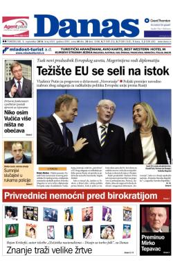 Danas - broj 6181, 1. sep 2014.