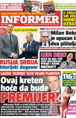 Informer - broj 1065, 30. okt 2015.
