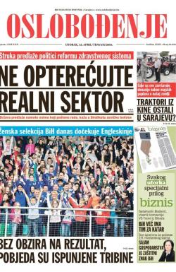 Oslobođenje - broj 24.924, 12. apr 2016.