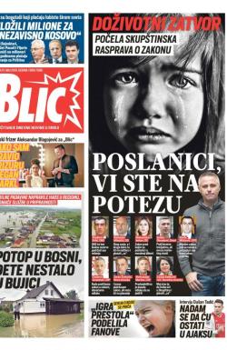 Blic - broj 7986, 15. maj 2019.