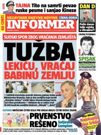 Informer CG - broj 607, 5. maj 2014.