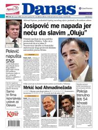 Danas - broj 5443, 24. avg 2012.