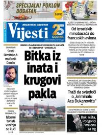 Vijesti - broj 8848, 28. nov 2022.