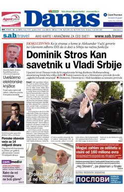 Danas - broj 5783, 30. jul 2013.