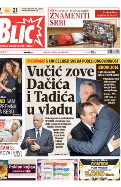 Blic - broj 6141, 18. mar 2014.