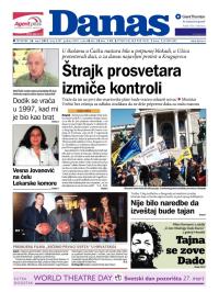 Danas - broj 6387, 26. mar 2015.