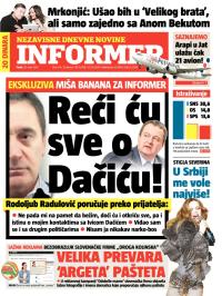 Informer - broj 274, 29. mar 2013.
