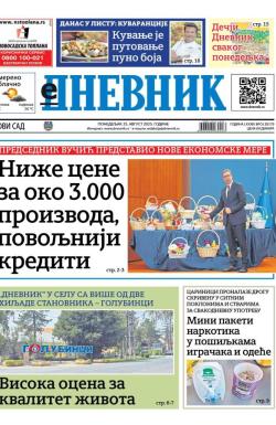 Dnevnik - broj 28179, 25. avg 2025.
