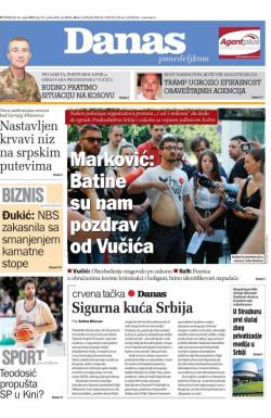 Danas - broj 7987, 12. avg 2019.