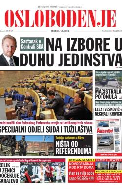 Oslobođenje - broj 24.218, 7. maj 2014.