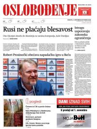 Oslobođenje - broj 25840, 3. nov 2018.