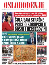 Oslobođenje - broj 24.557, 11. apr 2015.