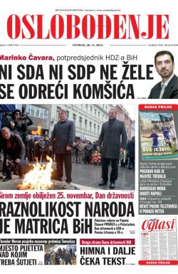 Oslobođenje - broj 24.056, 26. nov 2013.