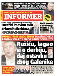 Informer - broj 315, 20. maj 2013.