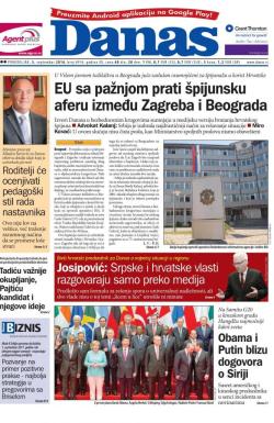 Danas - broj 6916, 5. sep 2016.