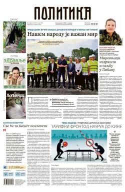 Politika - broj 40101, 27. jul 2025.