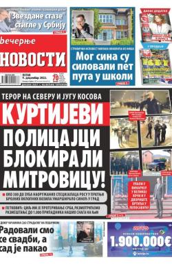 Večernje novosti - broj 4515, 9. dec 2022.