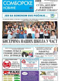 Somborske novine - broj 3339, 22. jun 2018.