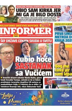 Informer - broj 4086, 18. sep 2025.