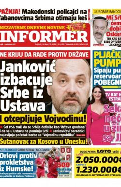 Informer - broj 1629, 1. sep 2017.