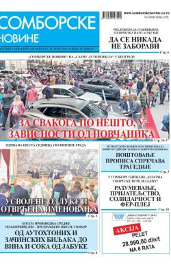 Somborske novine - broj 3692, 28. mar 2025.