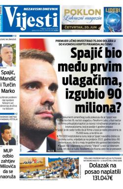 Vijesti - broj 9392, 18. jun 2024.