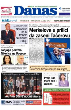 Danas - broj 5838, 23. sep 2013.