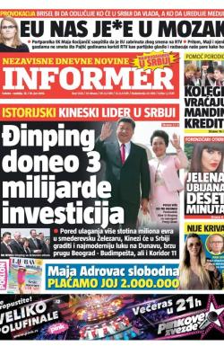 Informer - broj 1258, 18. jun 2016.