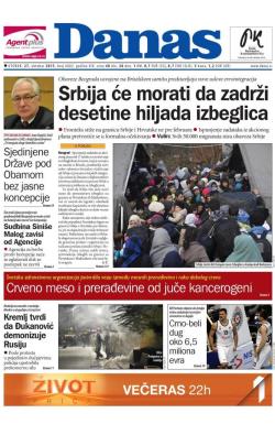 Danas - broj 6602, 27. okt 2015.