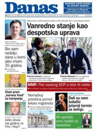 Danas - broj 8234, 15. apr 2020.
