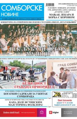 Somborske novine - broj 3496, 25. jun 2021.