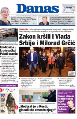 Danas - broj 8879, 20. jan 2022.