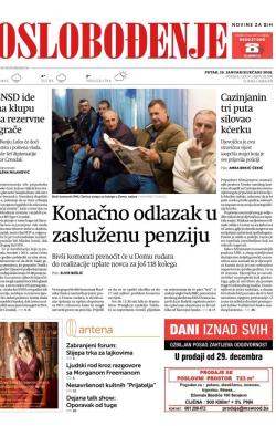 Oslobođenje - broj 25556, 19. jan 2018.