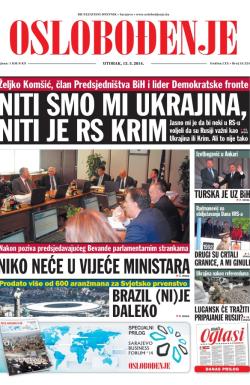 Oslobođenje - broj 24.224, 13. maj 2014.