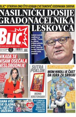 Blic - broj 8120, 26. sep 2019.