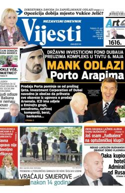 Vijesti - broj 6501, 30. apr 2016.