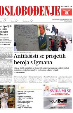 Oslobođenje - broj 25922, 27. jan 2019.