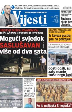 Vijesti - broj 5885, 15. avg 2014.