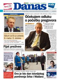Danas - broj 5750, 27. jun 2013.
