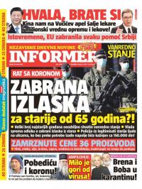 Informer - broj 2404, 17. mar 2020.